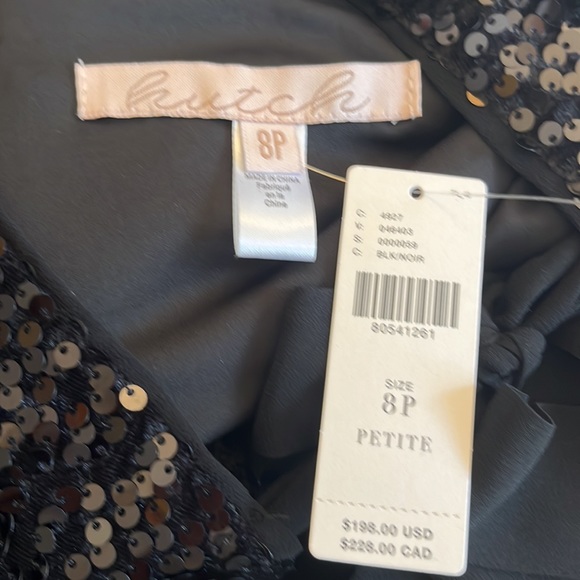 ANTHROPOLOGIE HUTCH SEQUIN HALTER JUMPSUIT BLACK  SIZE  8P NWT - Picture 13 of 17